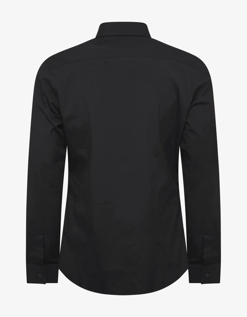 Givenchy Black Logo Signature Stretch-Cotton Shirt