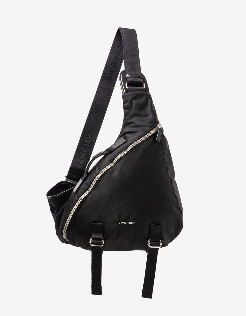 Givenchy Black Medium G-Zip Triangle Bag