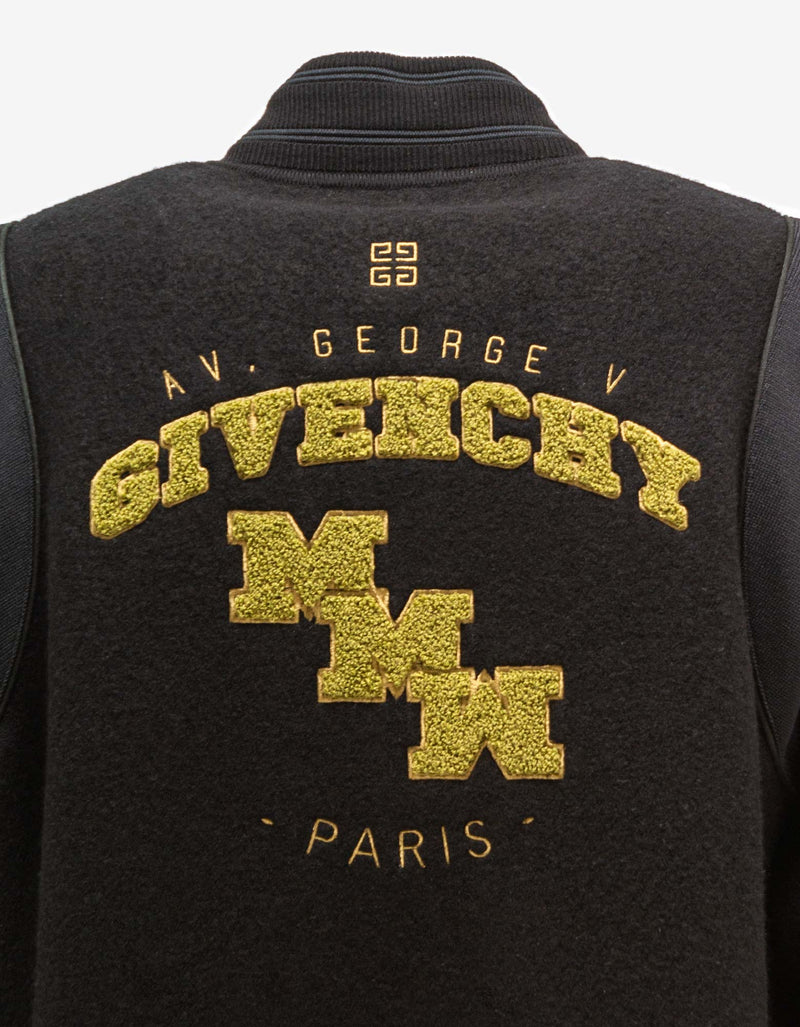 Givenchy Black MMW 1952 Varsity Bomber Jacket