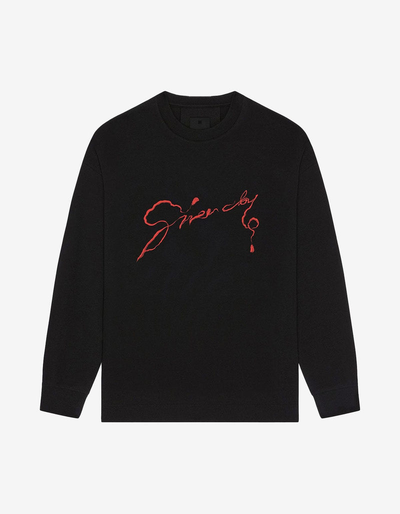 Givenchy Black Print LS T-Shirt