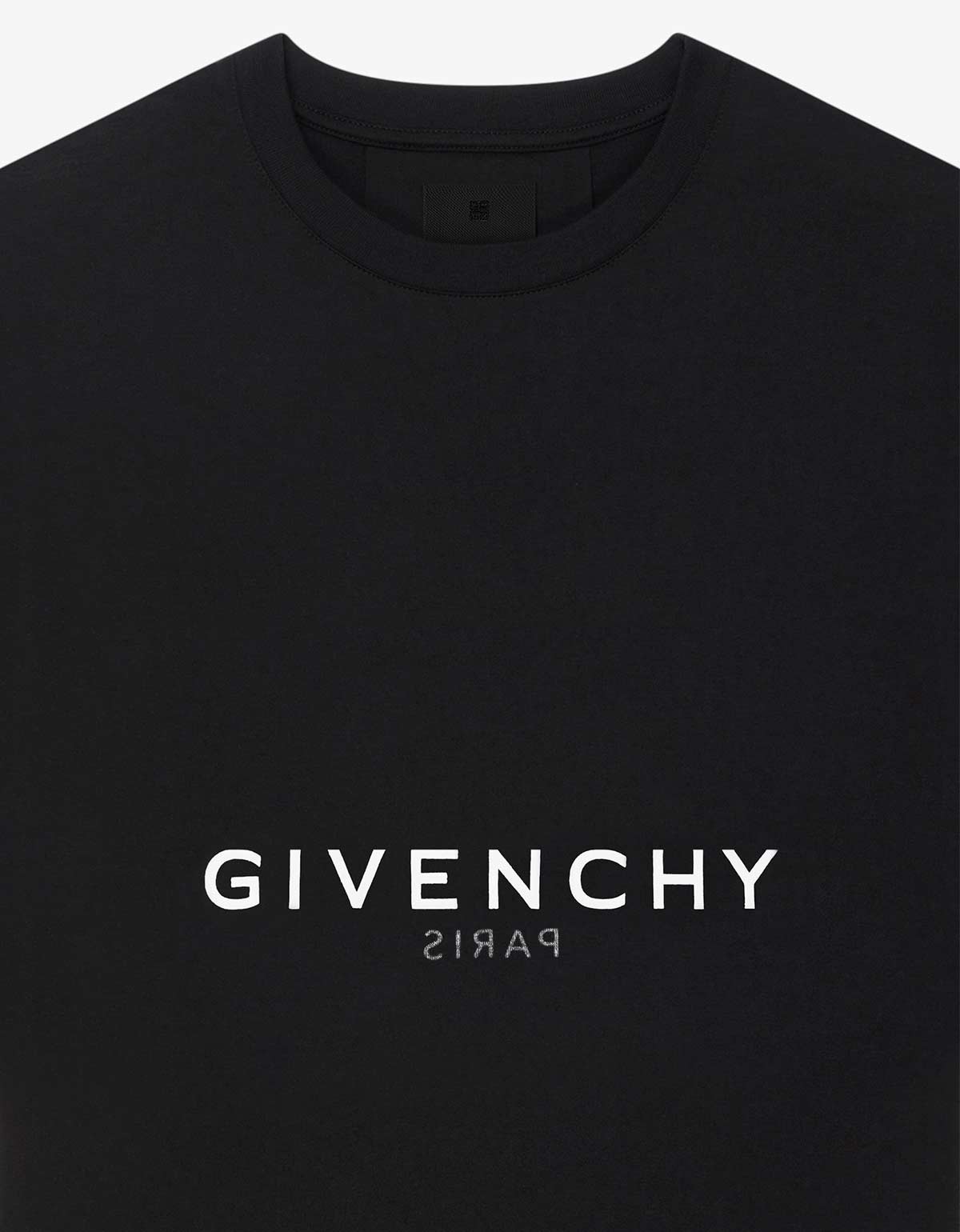 Givenchy Black Reverse Logo Slim T-Shirt