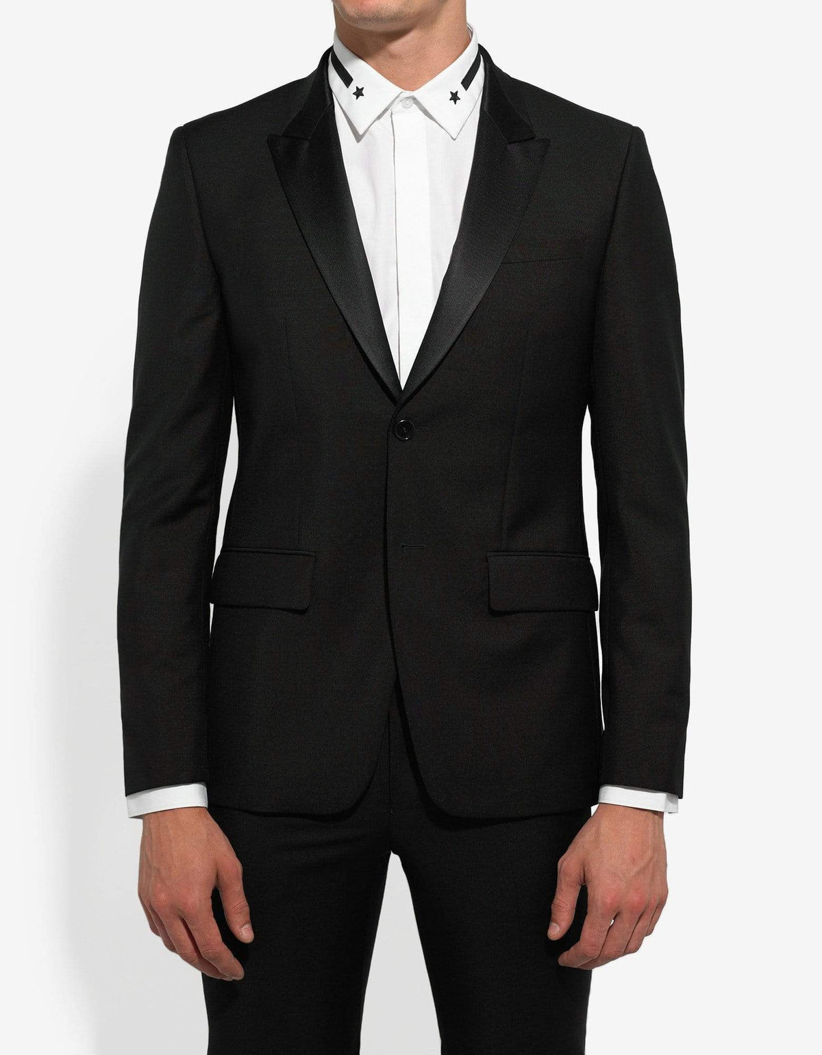 Givenchy Black Suit with Silk Trim