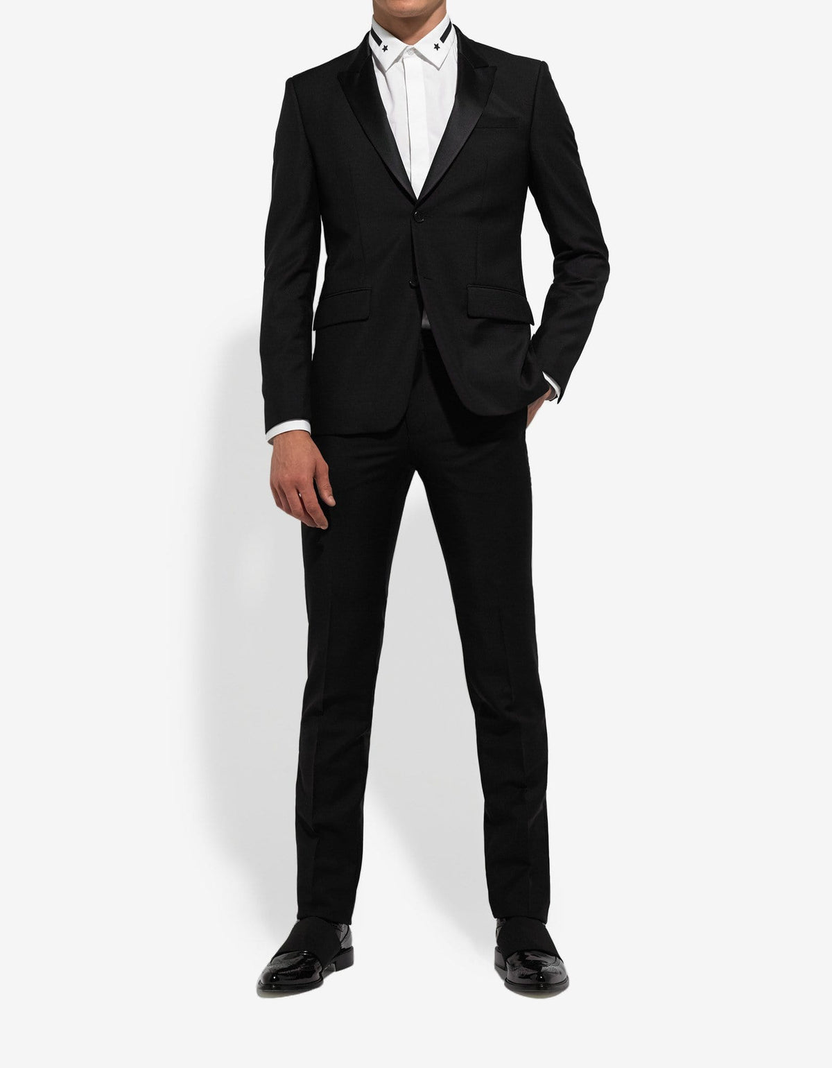 Givenchy Black Suit with Silk Trim