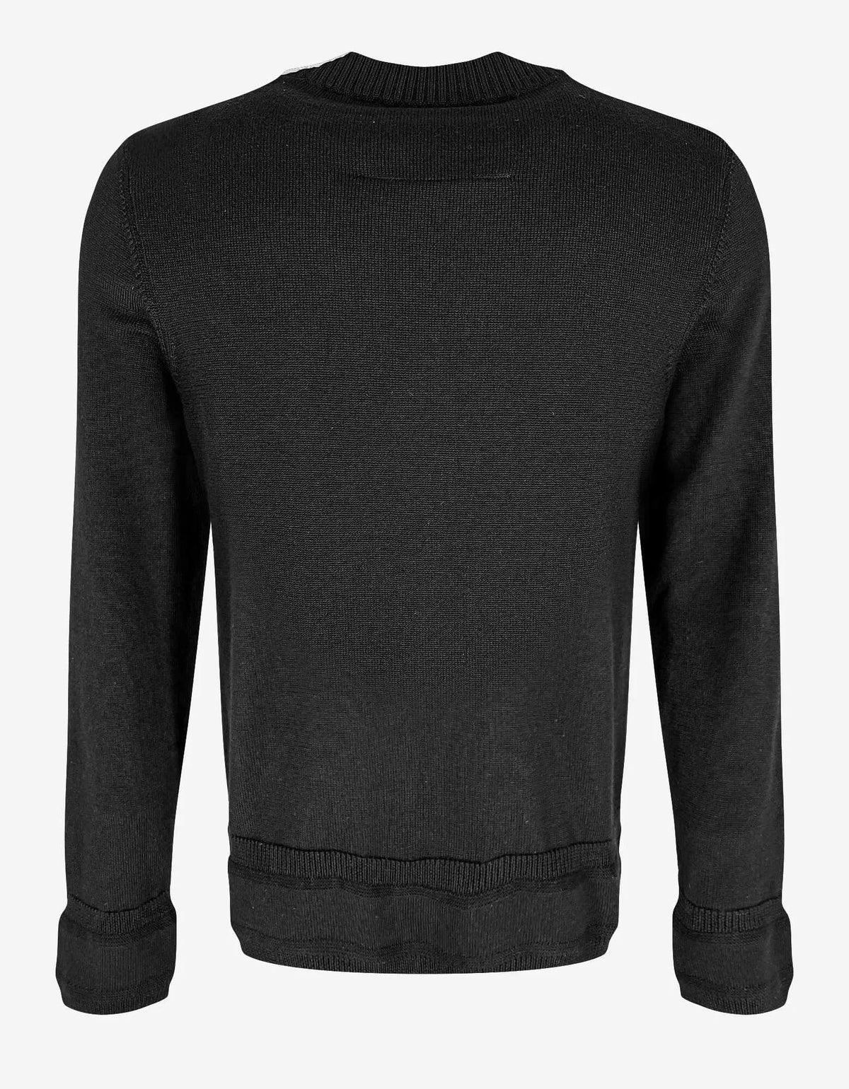 Givenchy Black Tag-Effect Logo Sweater