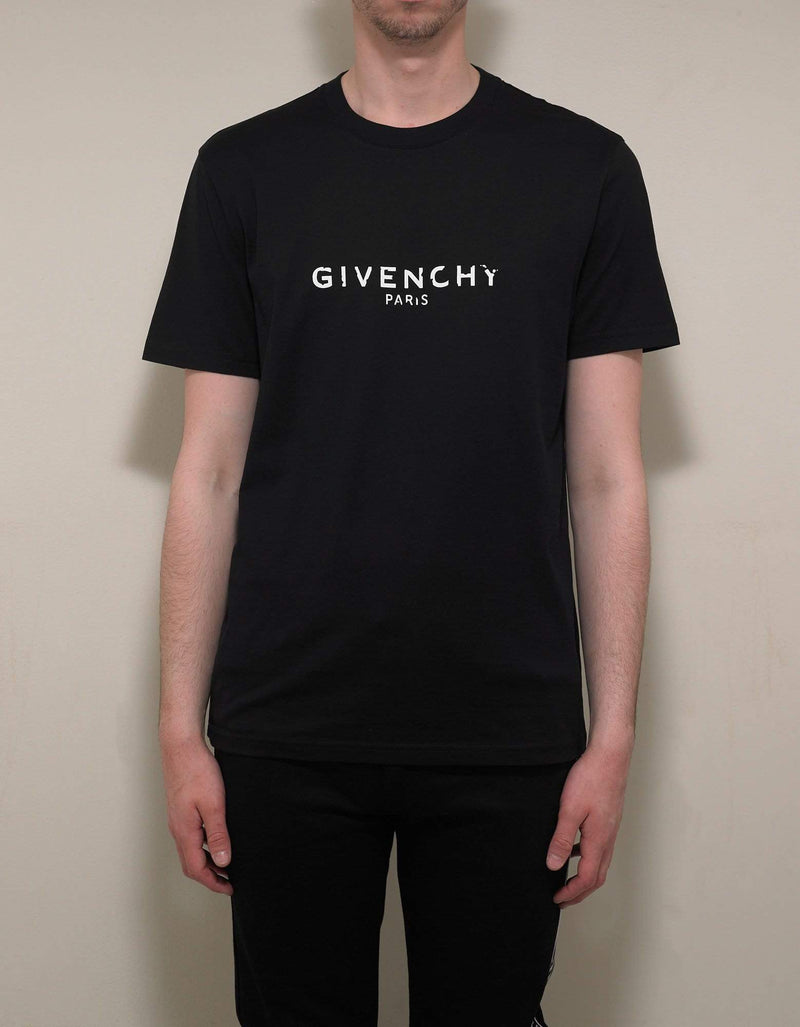 Givenchy Black Vintage Logo Slim Fit T-Shirt