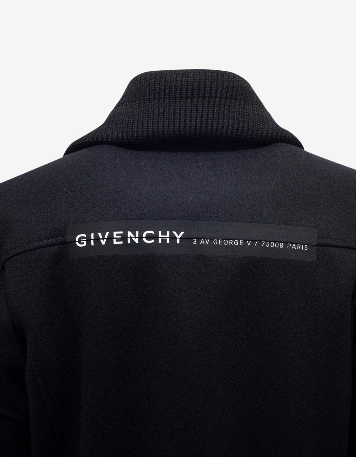 Givenchy Black Wool Bomber Jacket