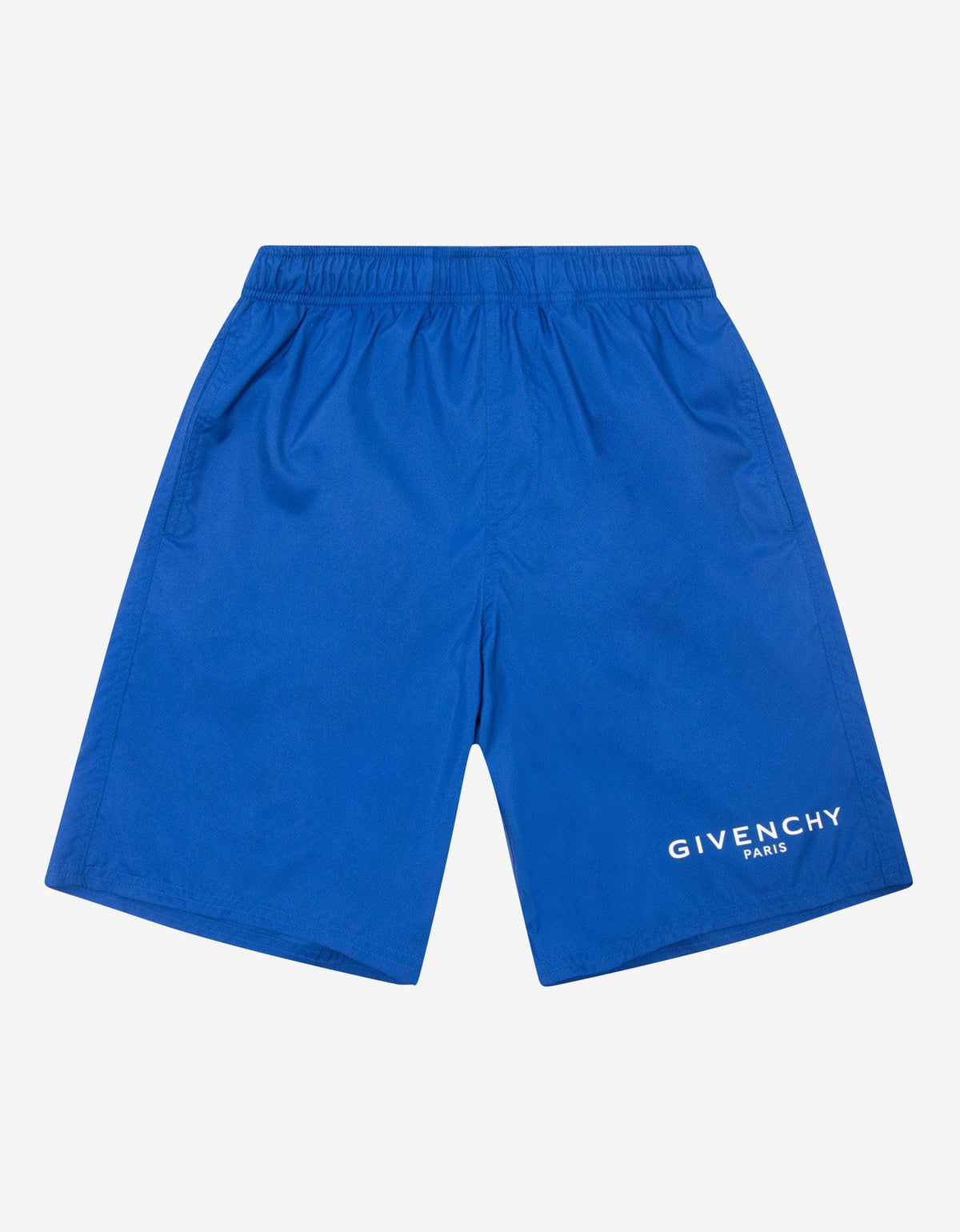 Givenchy Blue Classic Logo Long-Length Swim Shorts