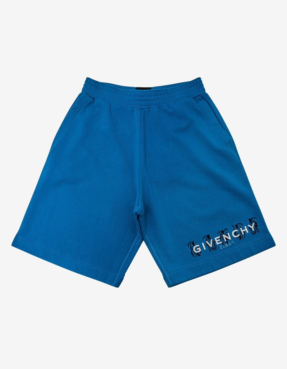 Givenchy Blue Josh Smith 4G Reaper Reverse Logo Bermuda Shorts