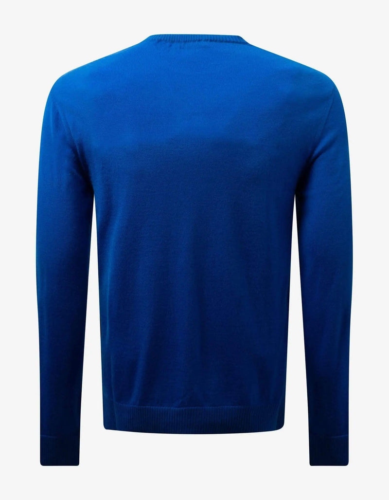 Givenchy Blue Logo Label Sweater