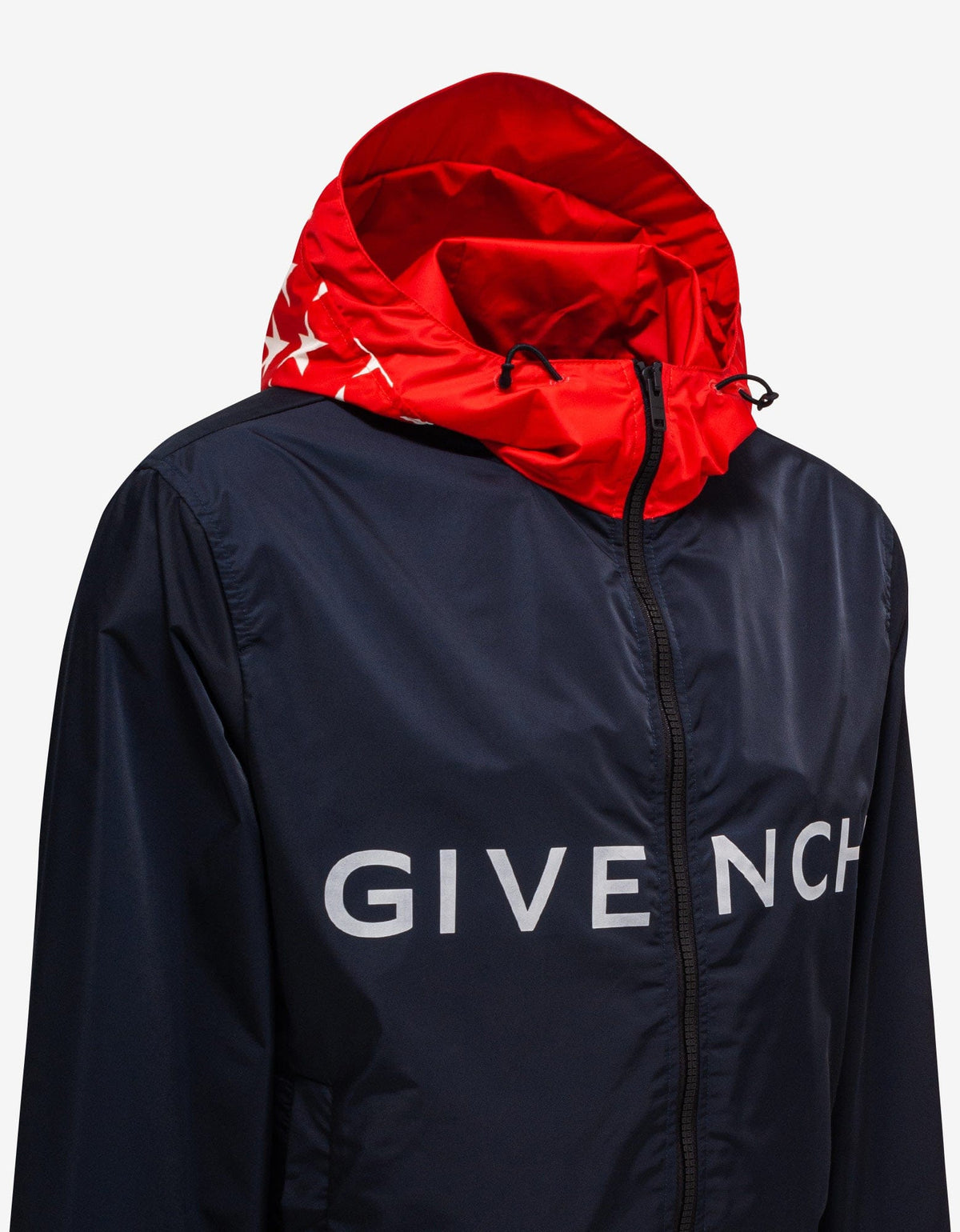 Givenchy Blue Logo Windbreaker