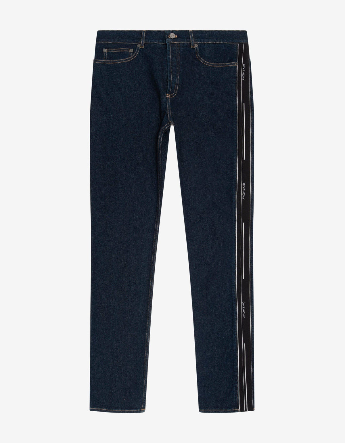 Givenchy Blue Slim Jeans with Logo Bands