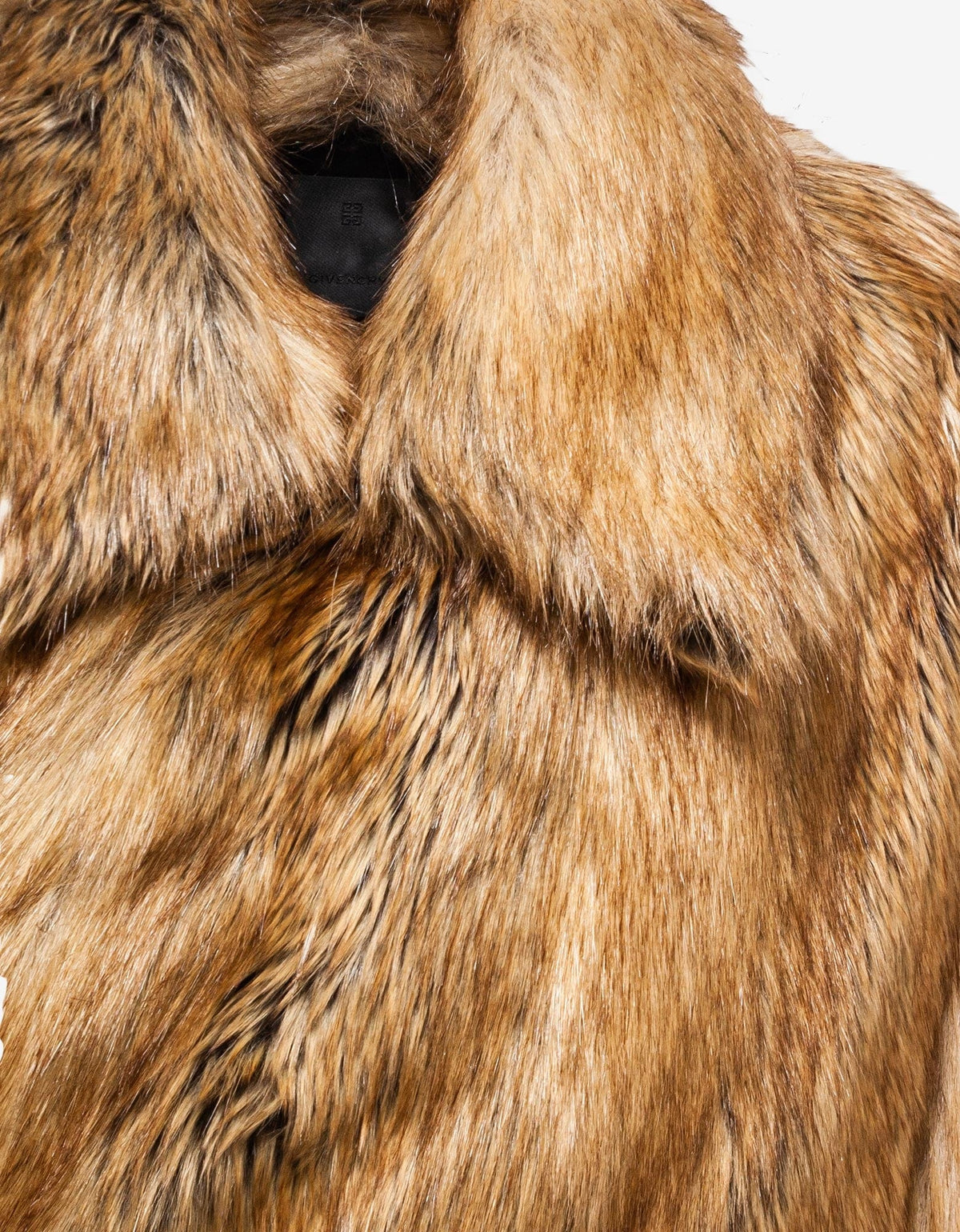 Givenchy Brown Faux Fur Long Coat