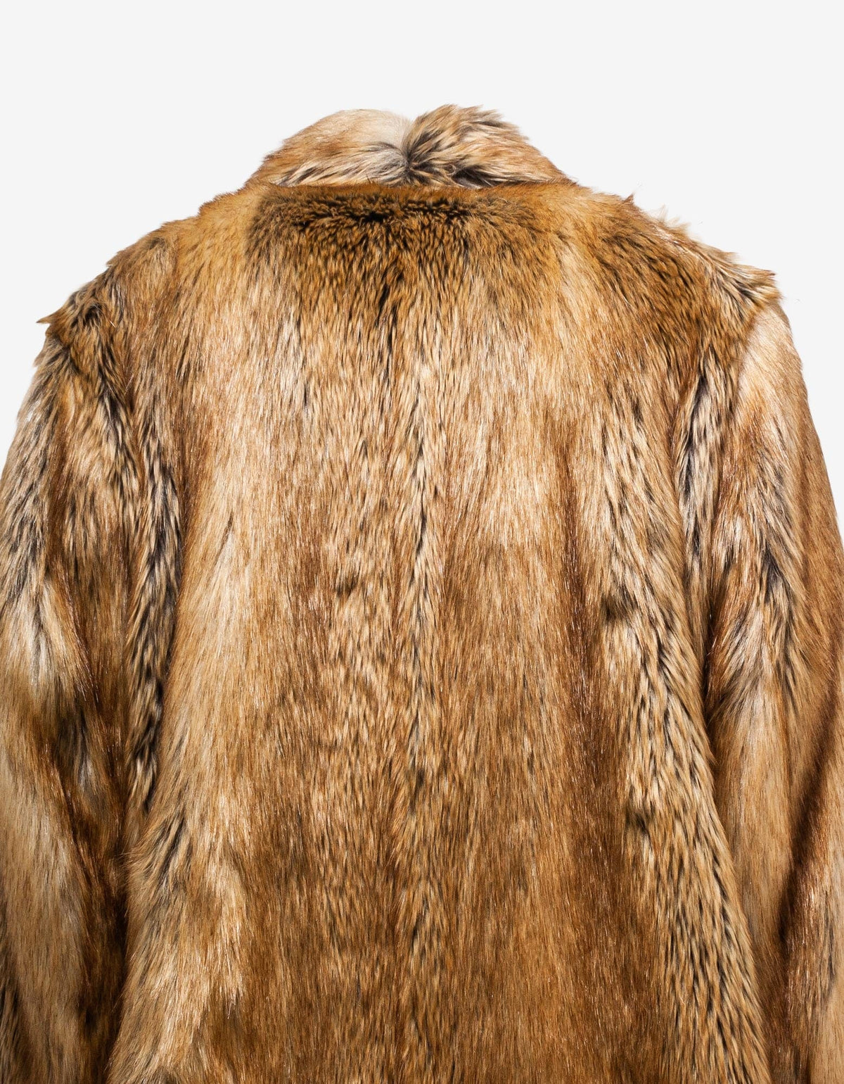 Givenchy Brown Faux Fur Long Coat