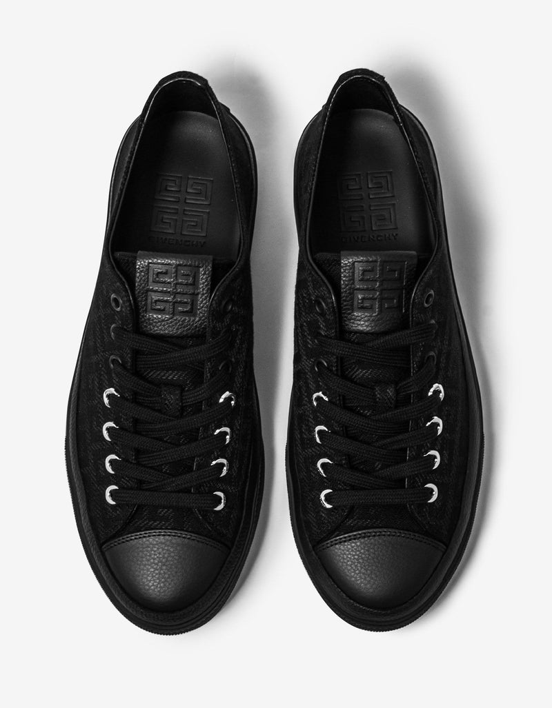 Givenchy Givenchy Black 4G Jacquard City Trainers