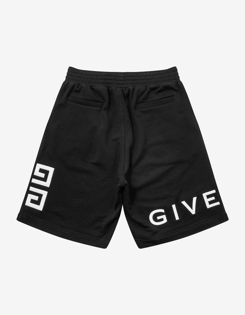 Givenchy Givenchy Black 4G Logo Sweat Shorts