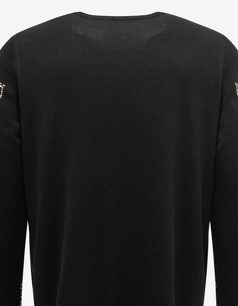 Givenchy Givenchy Black Bandana Jacquard Silk Sweater