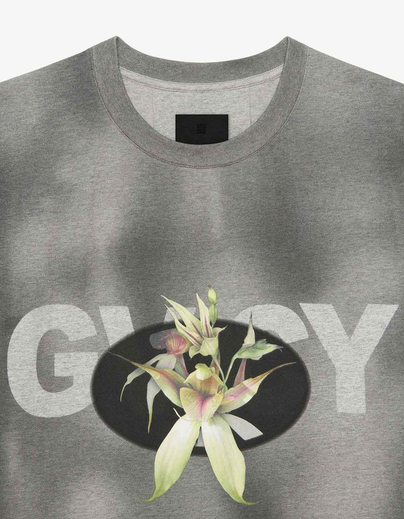 Givenchy Givenchy Black GVCY Flower Print T-Shirt