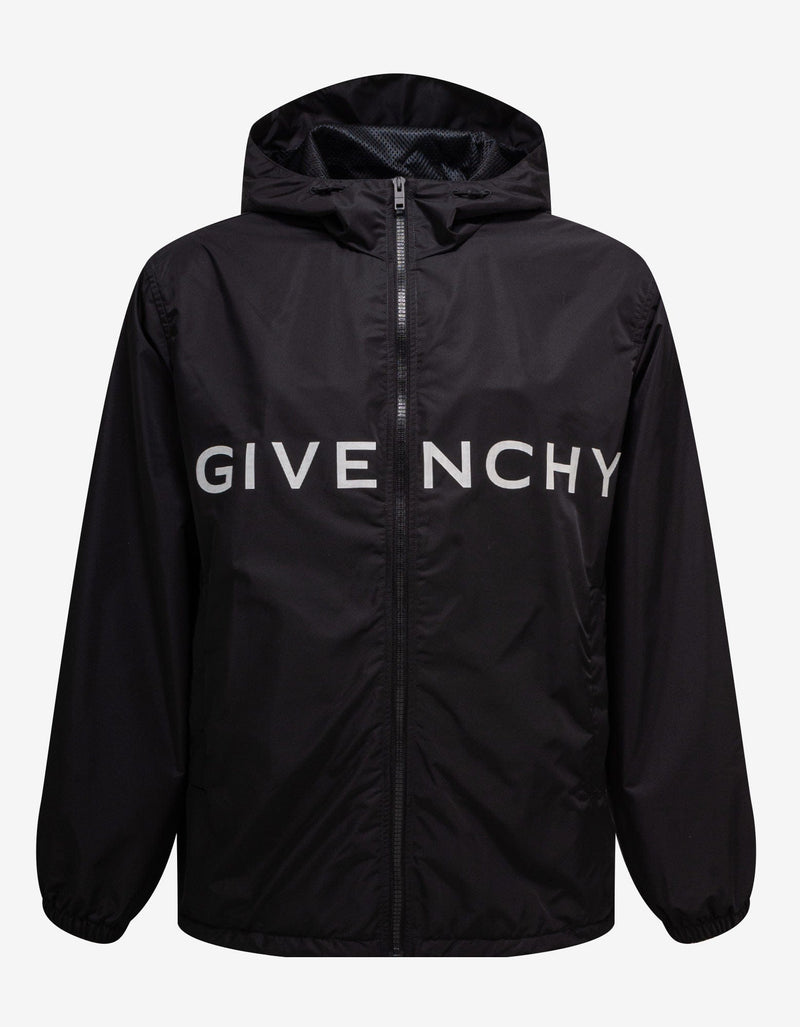 Givenchy Givenchy Black Logo Windbreaker