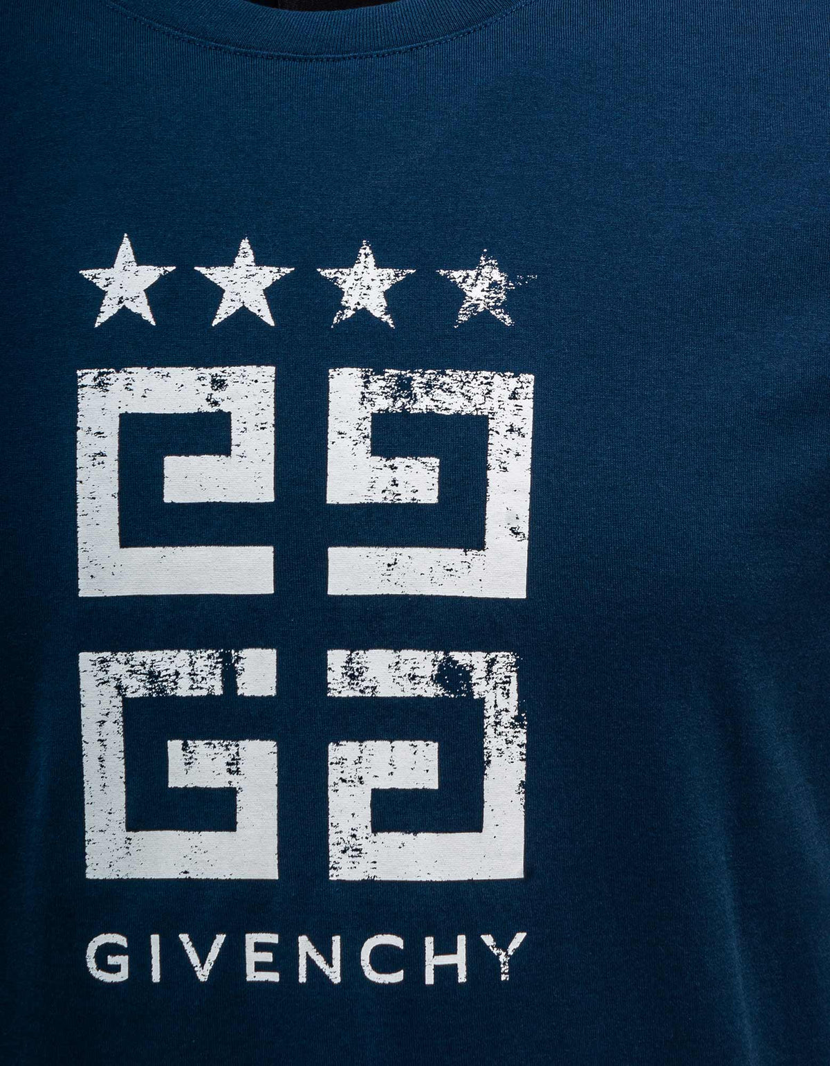 Givenchy Givenchy Blue 4G Stars T-Shirt