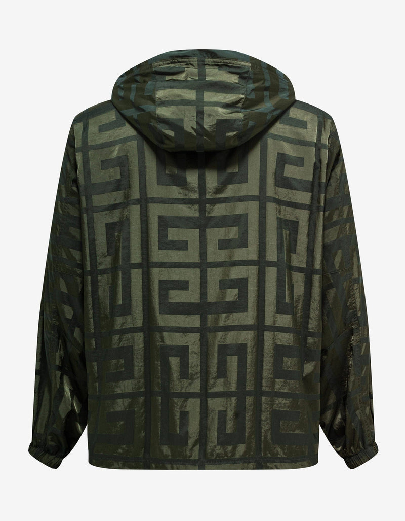 Givenchy Givenchy Green 4G Pattern Windbreaker