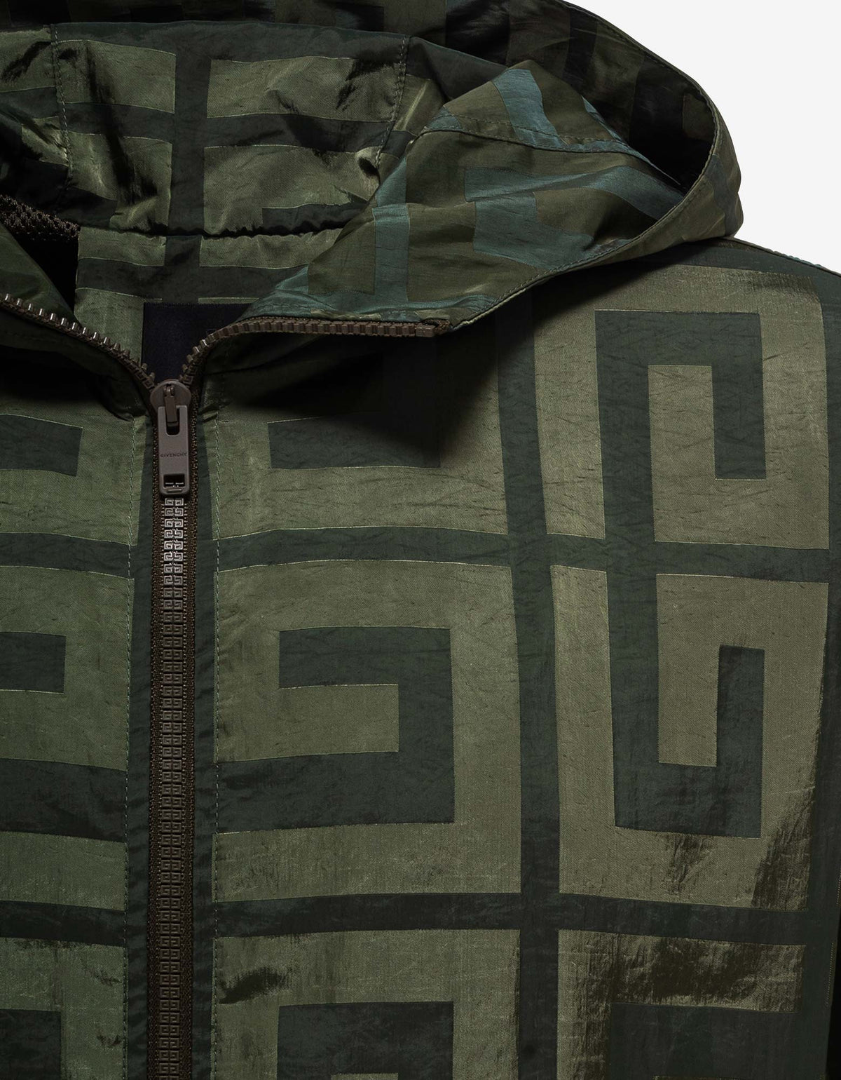 Givenchy Givenchy Green 4G Pattern Windbreaker