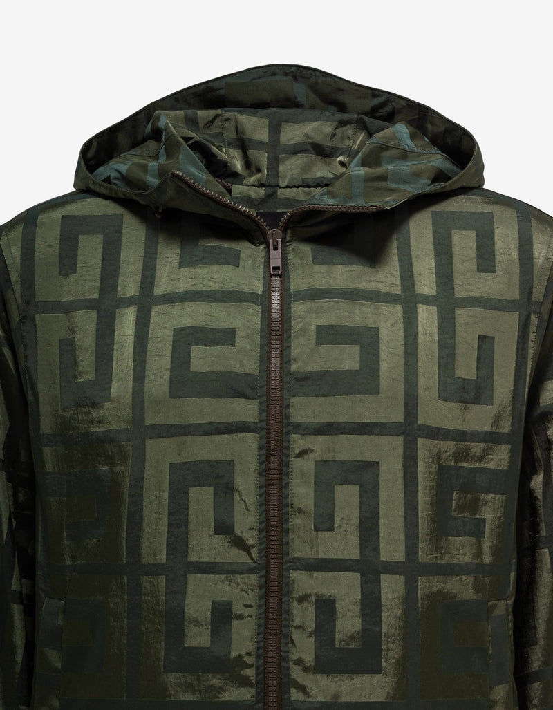 Givenchy Givenchy Green 4G Pattern Windbreaker