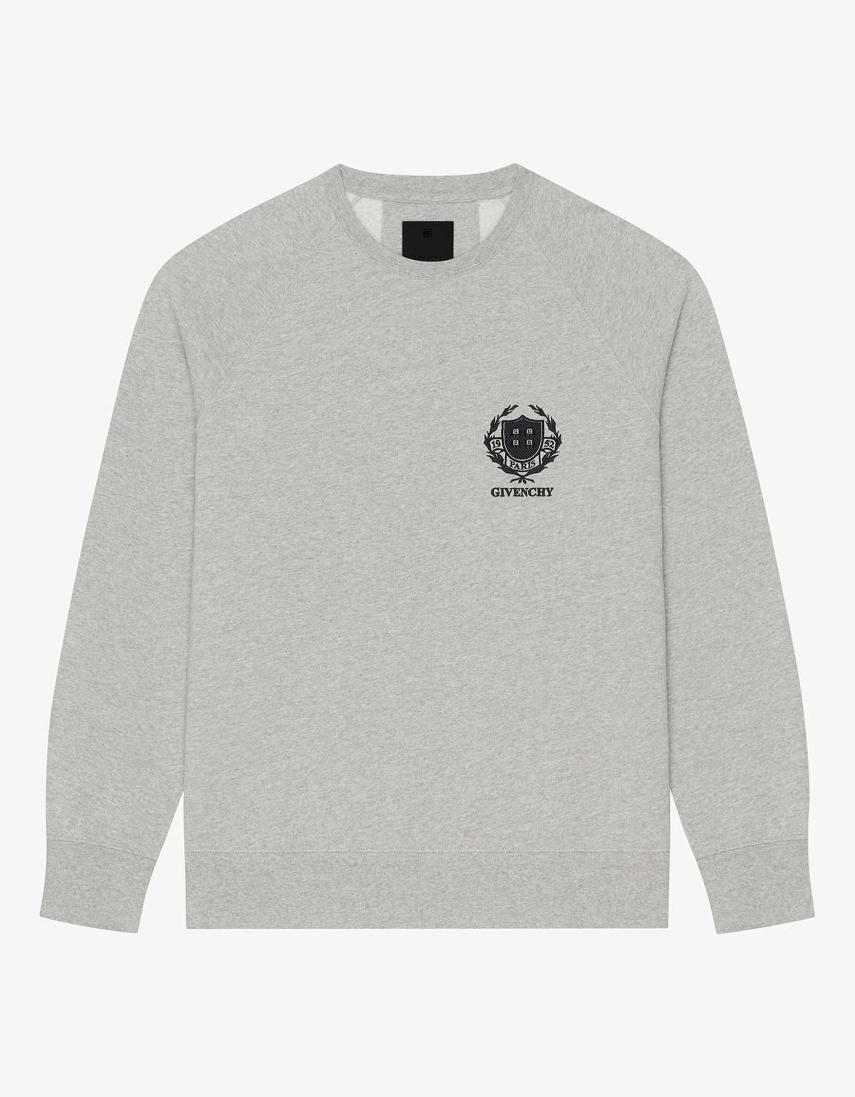 Givenchy Givenchy Grey Crest Slim Sweatshirt