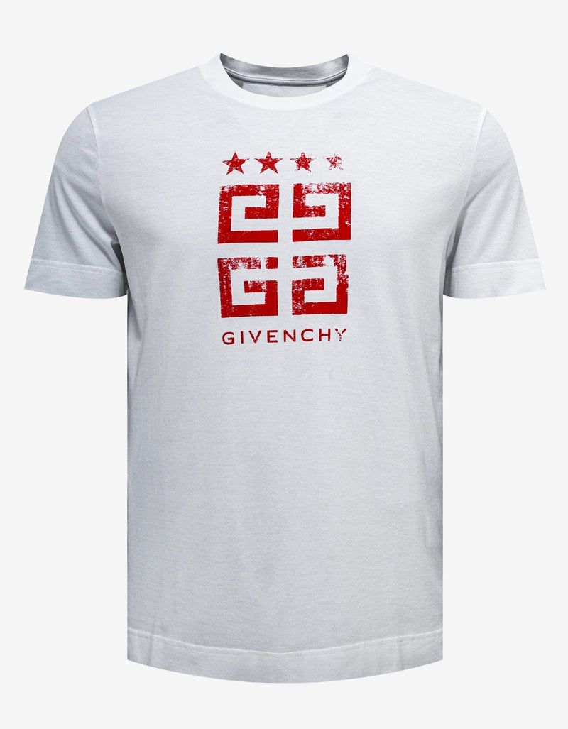 Givenchy Givenchy White 4G Stars T-Shirt