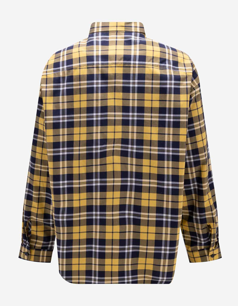 Givenchy Givenchy Yellow & Blue Check Shirt