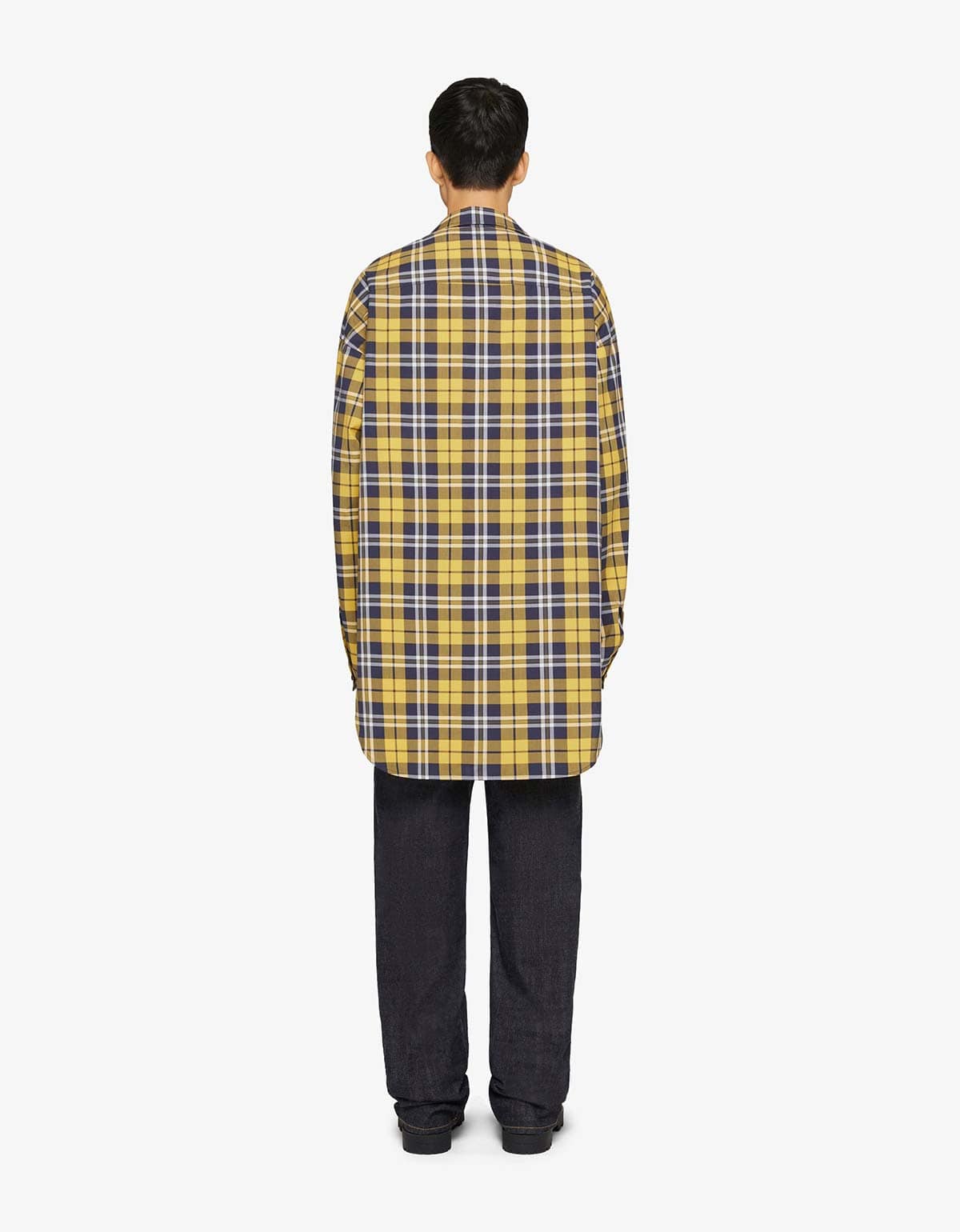 Givenchy Givenchy Yellow & Blue Check Shirt