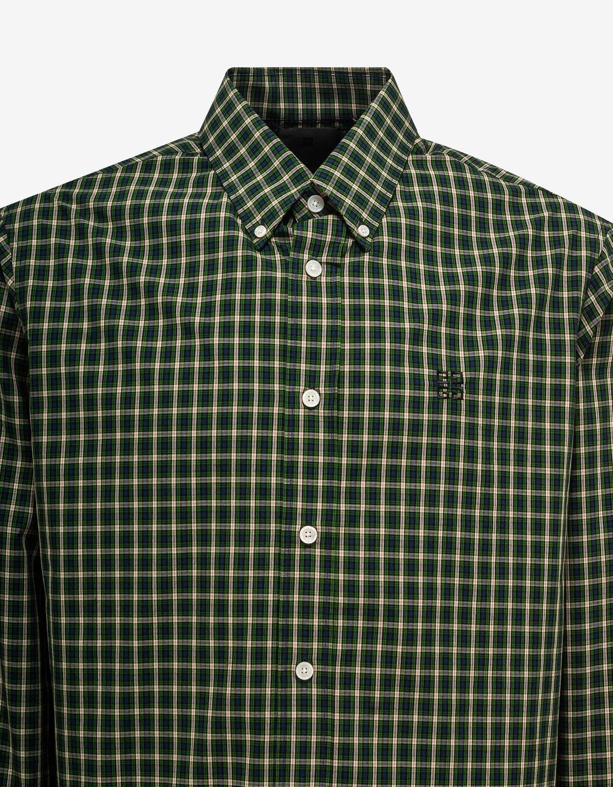 Givenchy Green Check Shirt