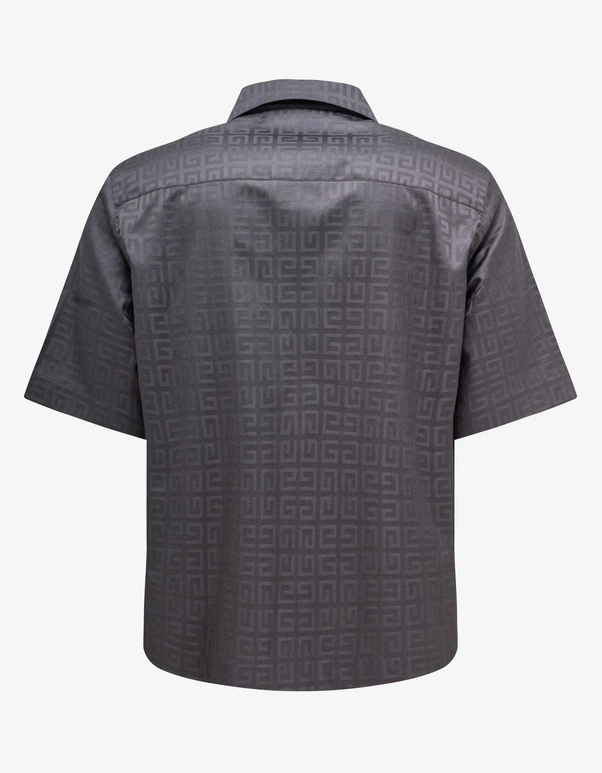 Givenchy Grey 4G Jacquard Zipped Shirt