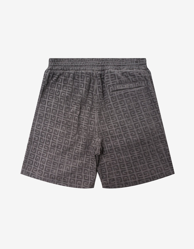 Givenchy Grey 4G Towelling Jacquard Shorts