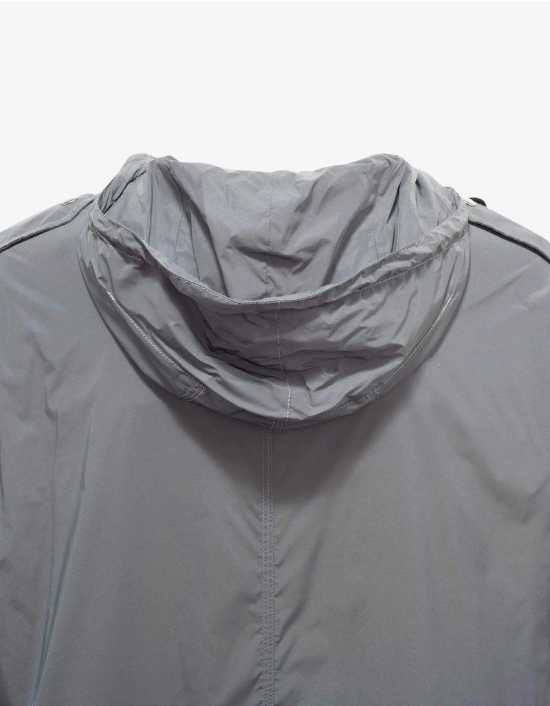 Givenchy Grey Reflective Nylon Parka