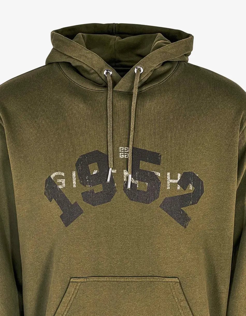 Givenchy Khaki MMW 1952 Print Hoodie