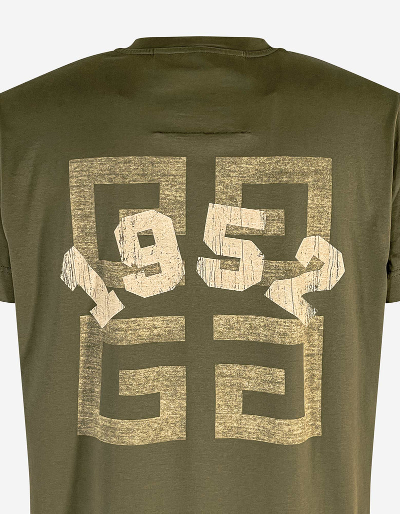 Givenchy Khaki MMW 1952 Print T-Shirt