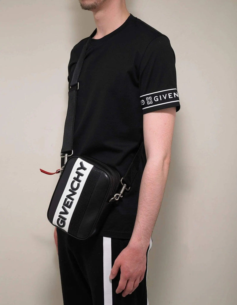 Givenchy MC3 Black Logo Vertical Cross Body Bag