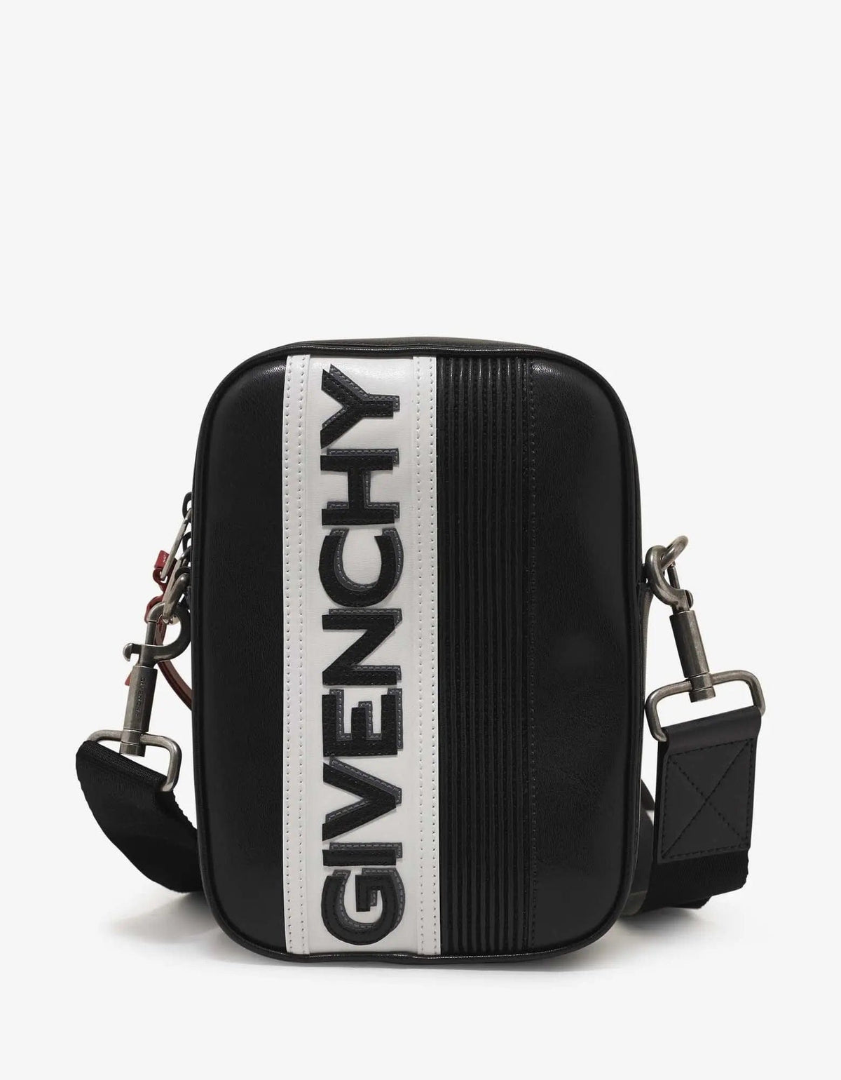 Givenchy MC3 Black Logo Vertical Cross Body Bag