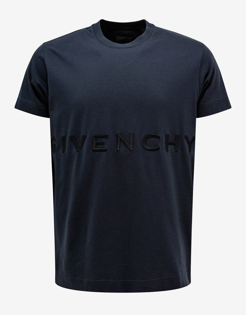 Givenchy Night Blue 4G Embroidery Oversized T-Shirt