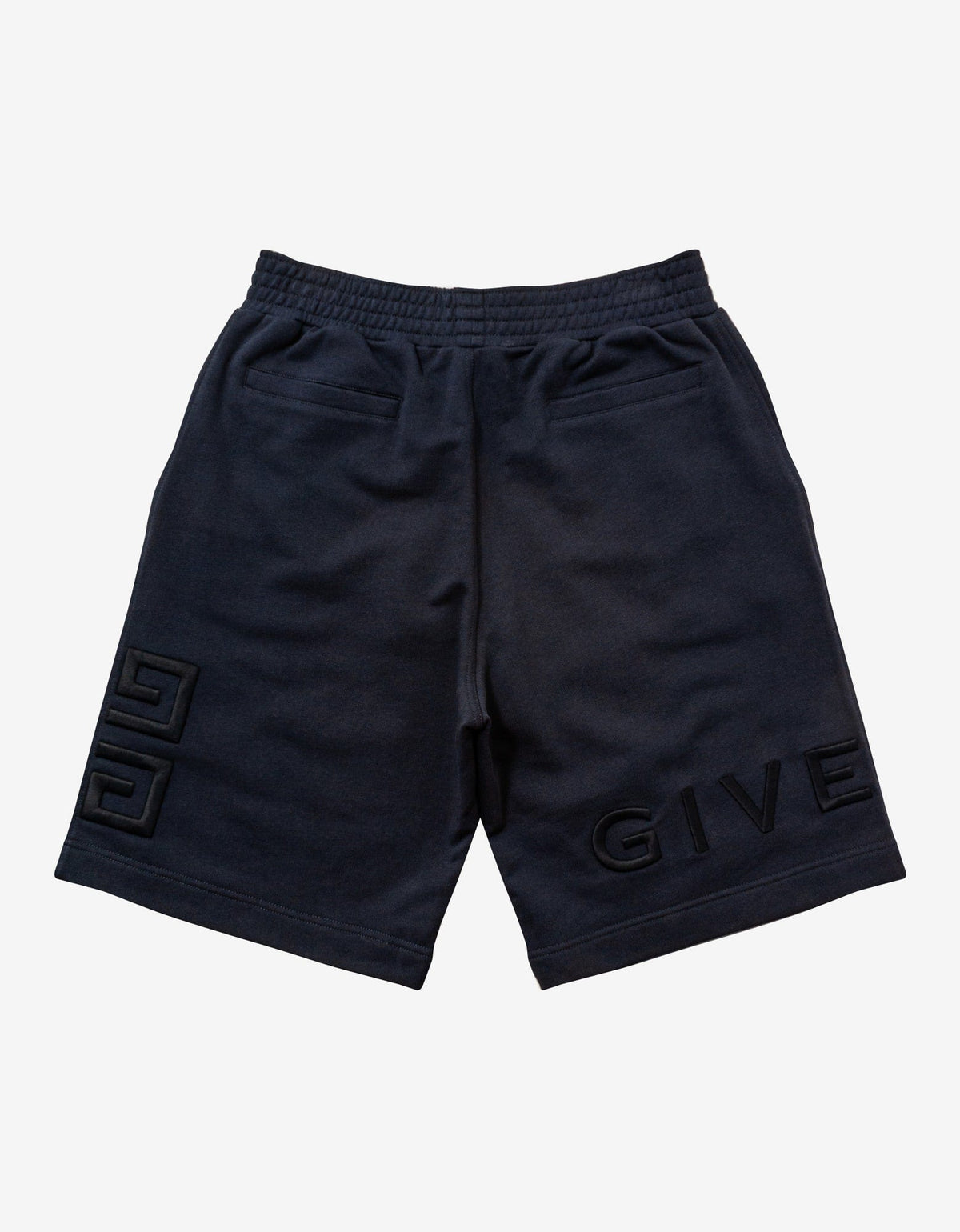 Givenchy Night Blue 4G Embroidery Sweat Shorts