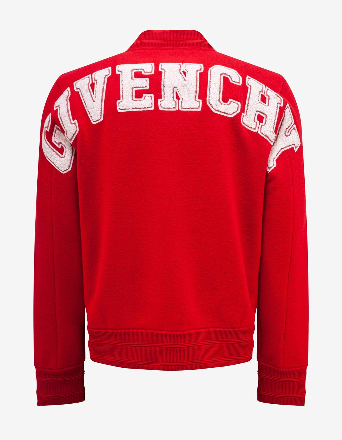 Givenchy Red College Logo Bomber Jacket