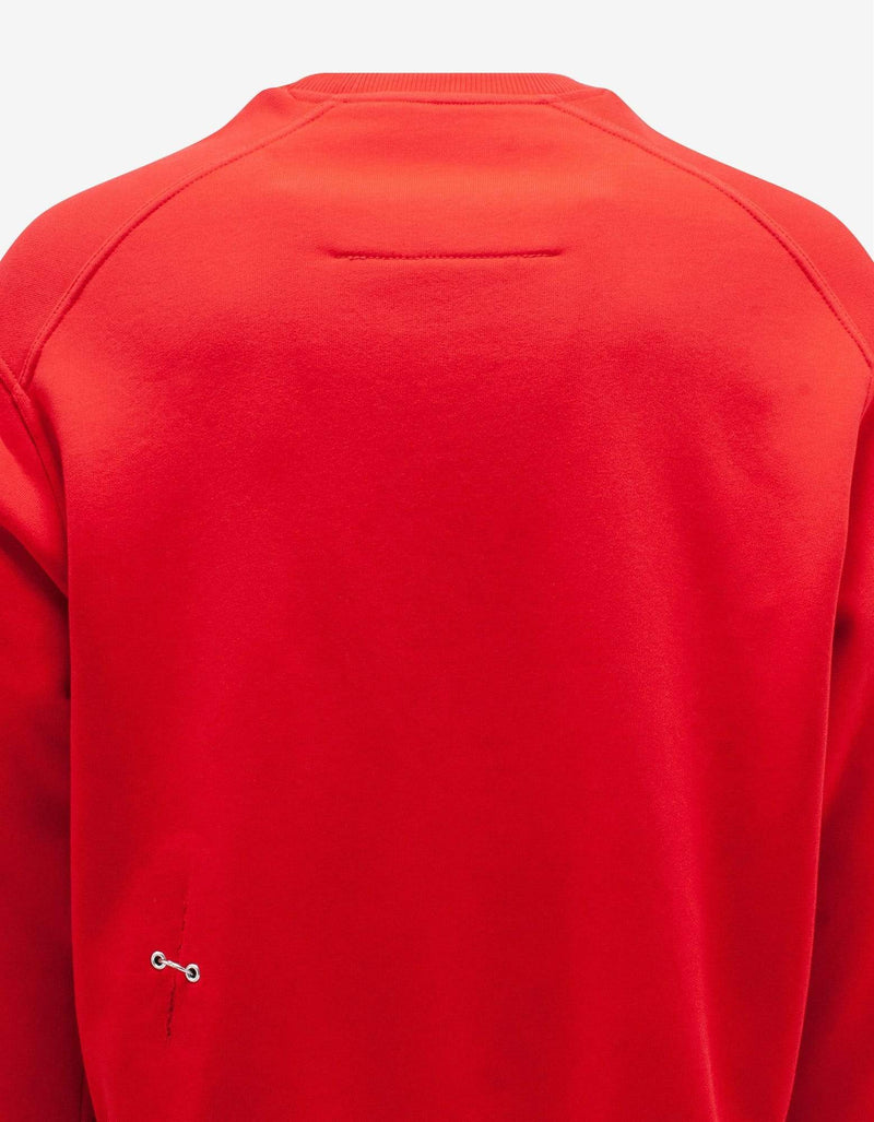 Givenchy Red Rip Detail Oversized Sweatshirt