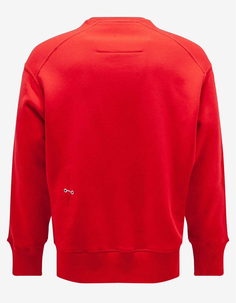 Givenchy Red Rip Detail Oversized Sweatshirt