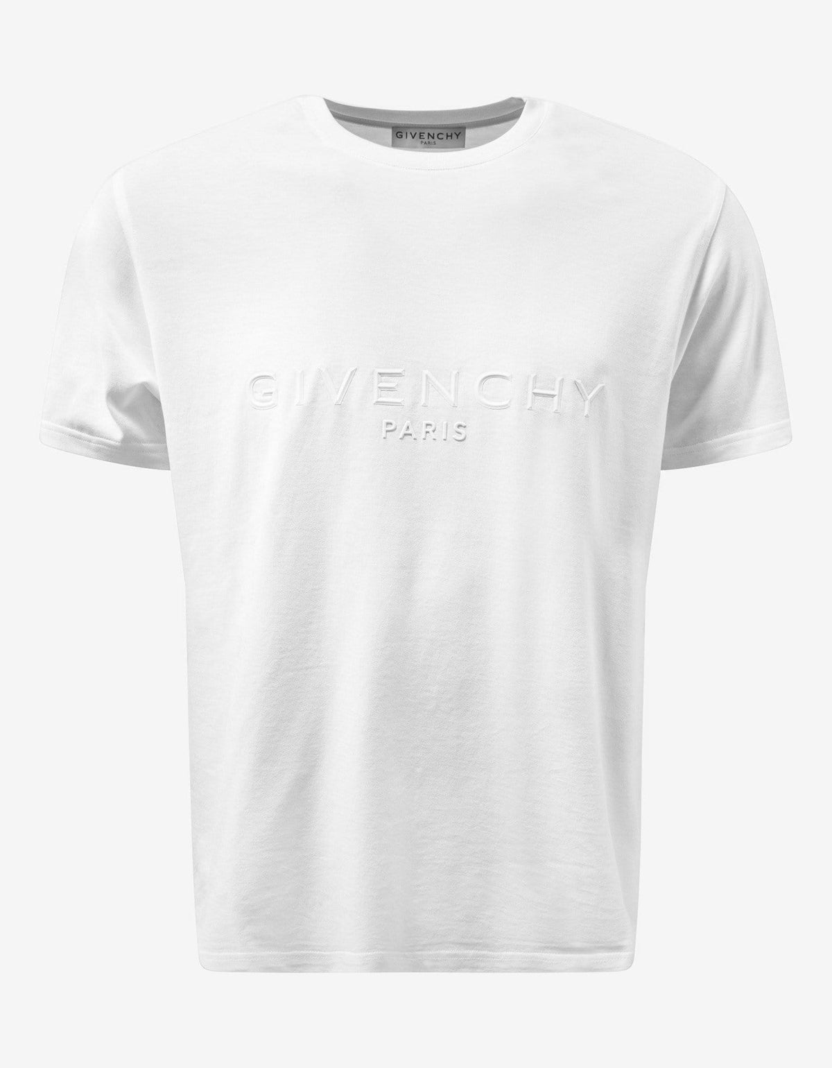 Givenchy White 3D Logo T-Shirt