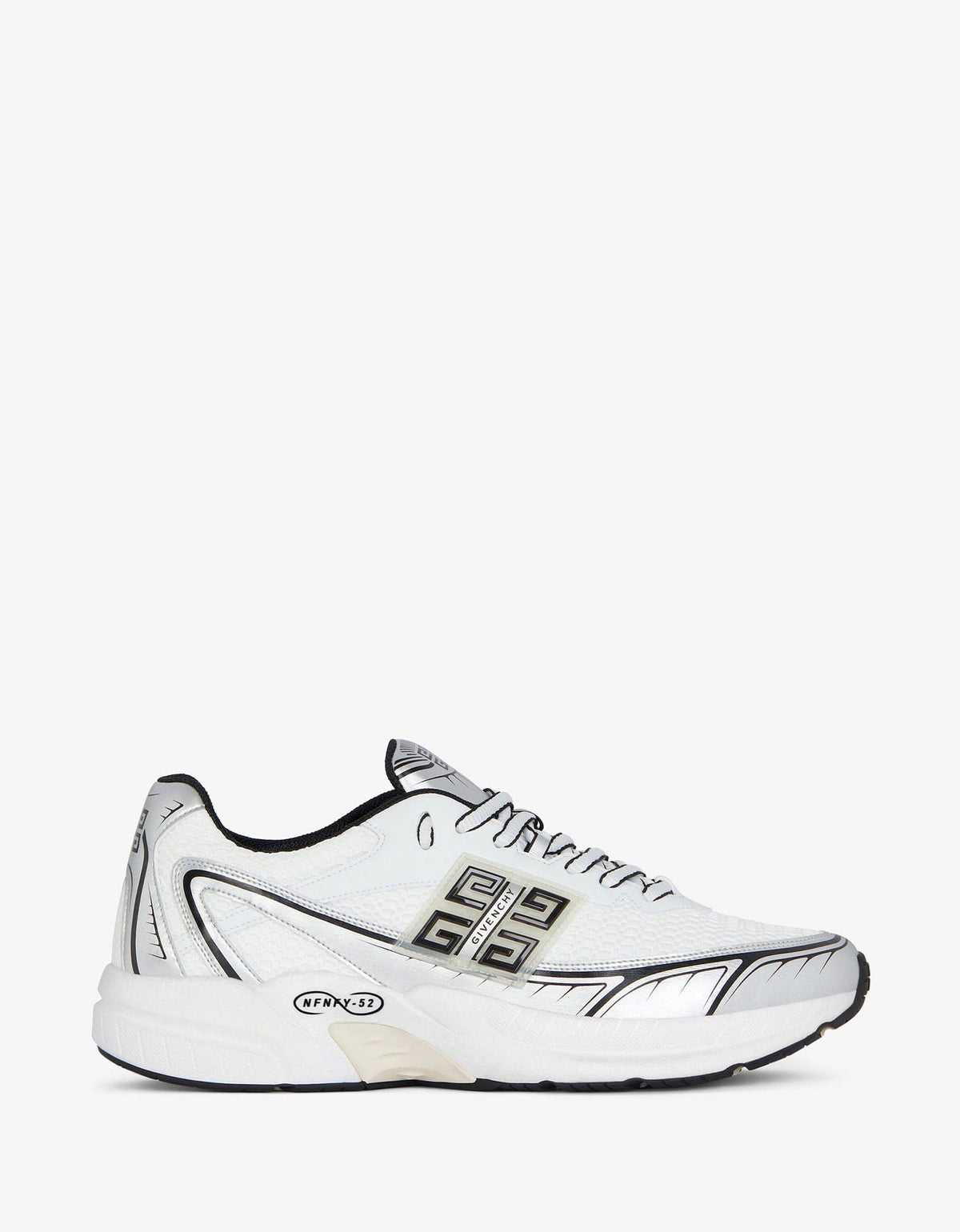 Givenchy White and Silver NFNTY-52 Runners