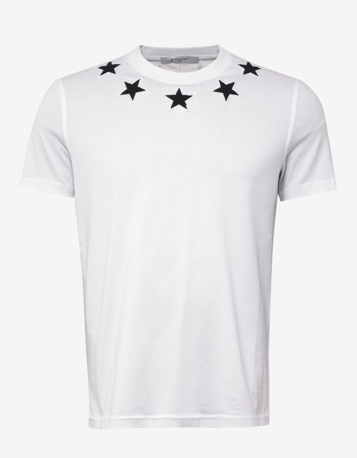 Givenchy White Cuban Fit T-Shirt with Stars