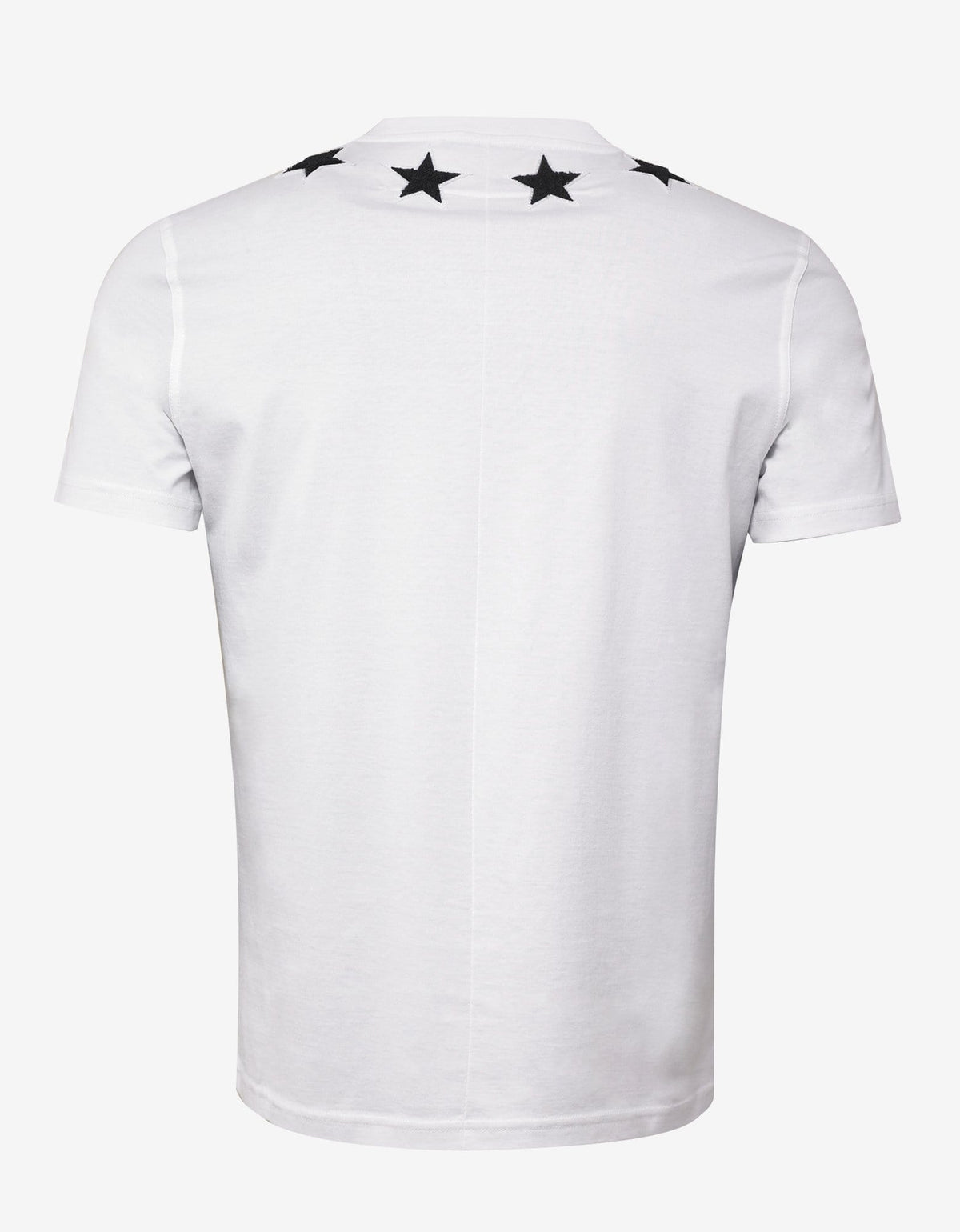 Givenchy White Cuban Fit T-Shirt with Stars