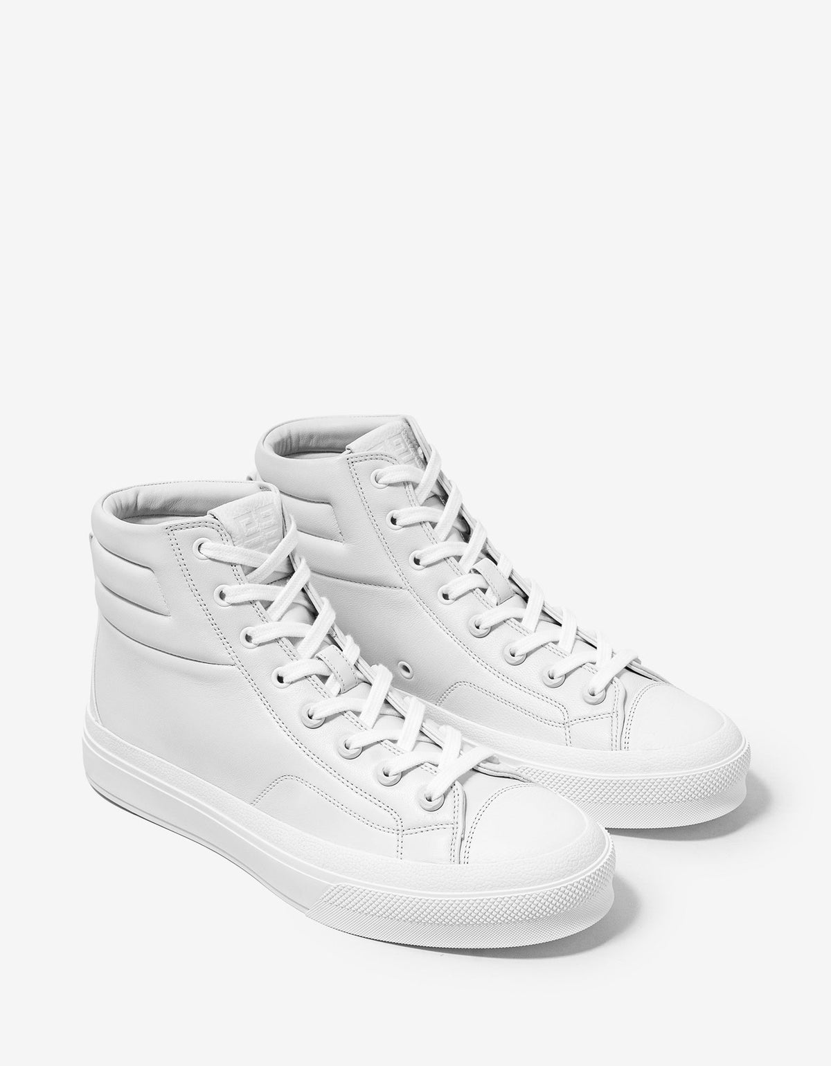 Givenchy White Leather City High Top Trainers