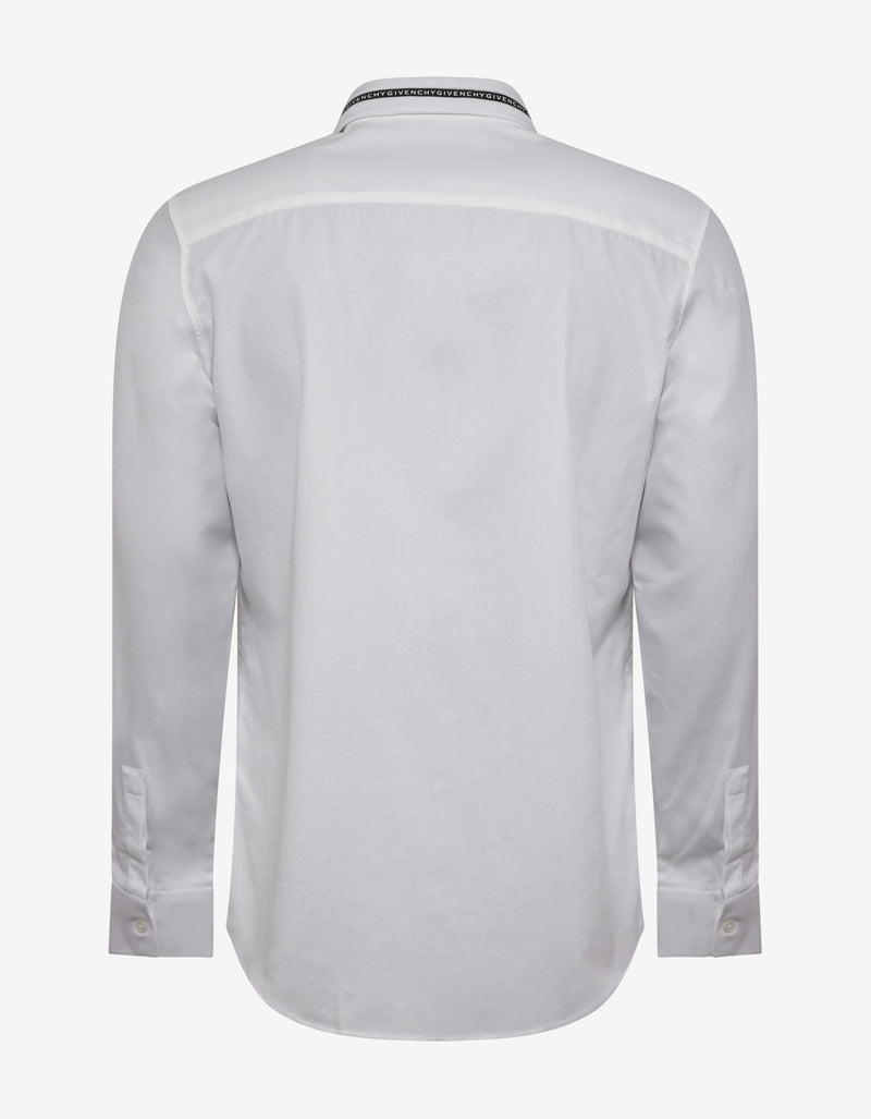 Givenchy White Logo Collar Shirt