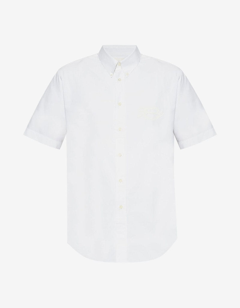 Givenchy White Logo Short Sleeve Shirt